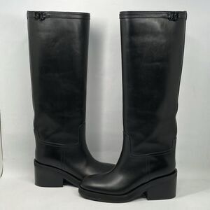 Jimmy Choo Yasmin 70 Block Heel Leather Boots size 36